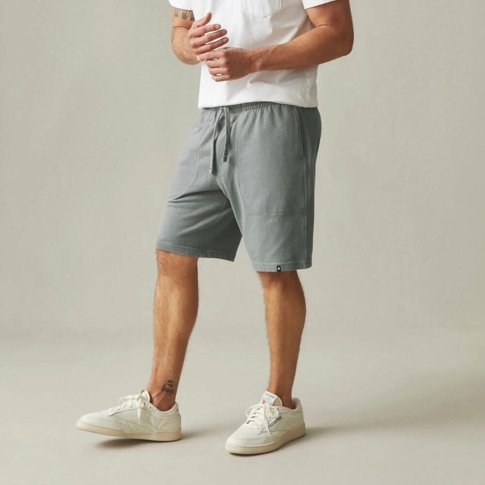 American Giant French Terry Men's Sweatshort In Monument Grey Size Large - Picture 3 of 10
